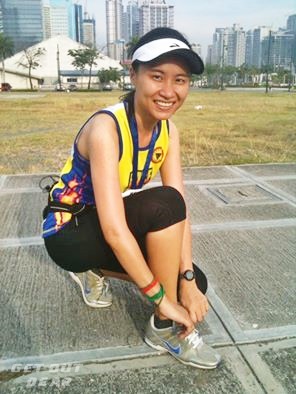 During a fun run in 2012 with Nike Zoom, my first running shoes