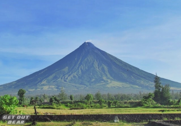 Mayon Volcano, just like in the post cards